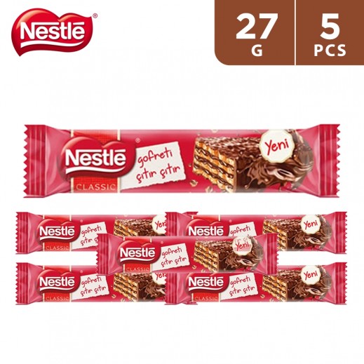 Buy Nestle Classic Milk Chocolate Wafer 5 x 27 g توصيل