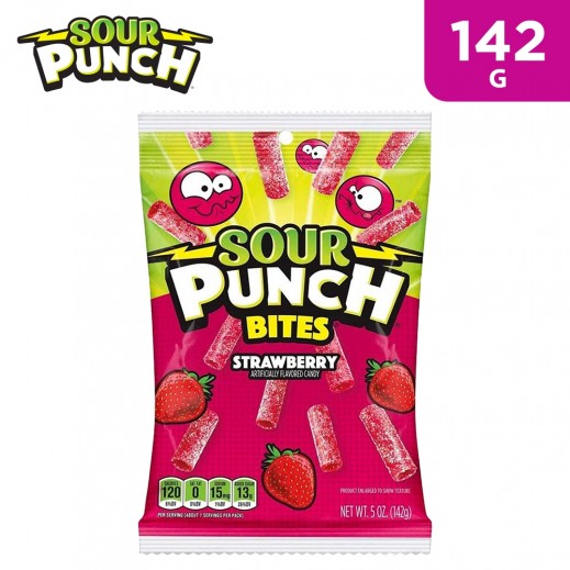 Sour Punch Bites Strawberry Flavored Candy 142 g - delivered by Taw9eel Fast