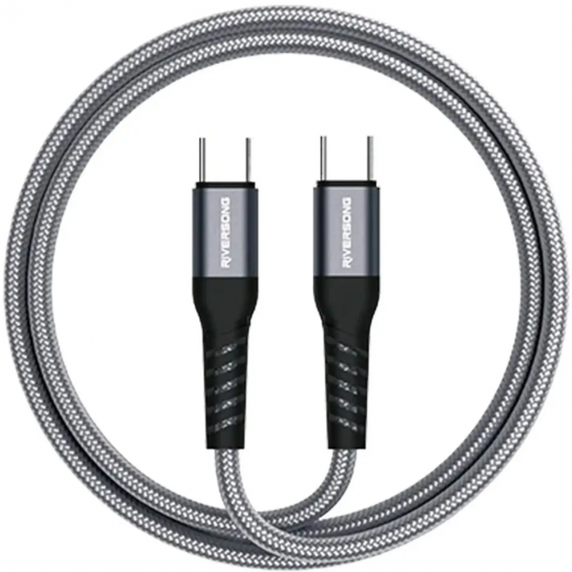 Riversong Hercules 100W Type-C to Type-C Charging Cable 2M -Iron Gray