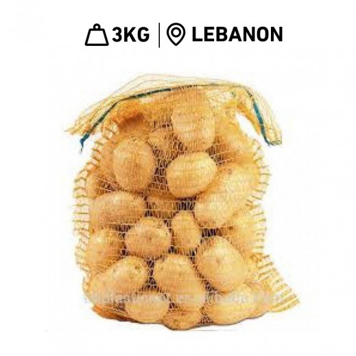 Fresh Lebanese Agria Potato Chips ( 3 kg Approx) - delivered by Taw9eel Fast