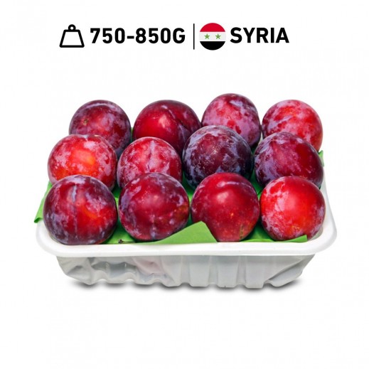 Fresh Syrian Red Plum Plate 750 - 850 g Approx