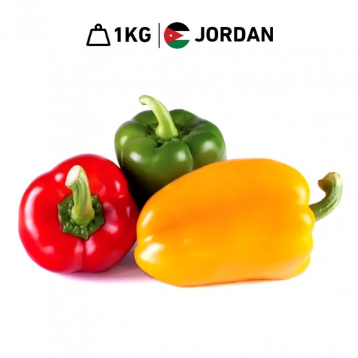 Fresh Jordan Mix Capsicum 1 kg Approx. - delivered by Taw9eel Fast