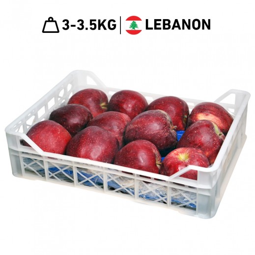 Fresh Lebanese Mountain Red Apple Basket 3 - 3.500 kg