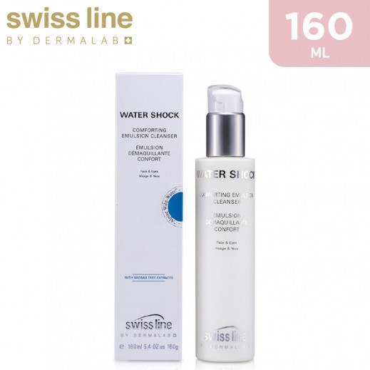Swiss Line Water Shock Comforting Emulsion Cleanser Face & Eyes 160 ml