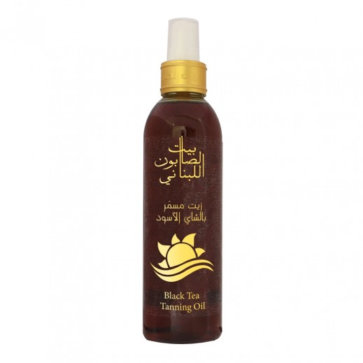 Bayt Al Saboun Al Loubnani Black Tea Tanning Oil 150ml - delivered by Taw9eel Fast
