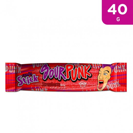 Sour Punk Candy Strawberry Flavour Stick 40 g - delivered by Taw9eel Fast