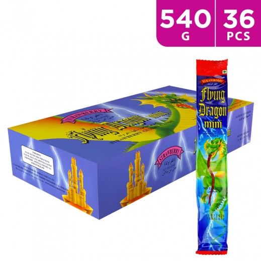 Flying Dragon Mini Strawberry Gummy Candy 36 x 15 g - delivered by Taw9eel Fast