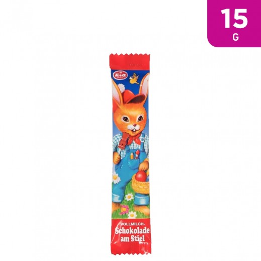 E&G Bunny Milk Chocolate Lolly Jar 15 g - delivered by Taw9eel Fast