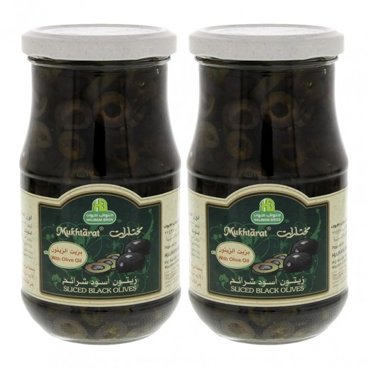 Halwani Bros Sliced Black Olives 2 × 325g