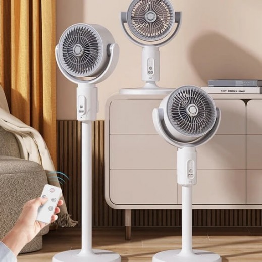 Standing 180° Circulation & Adjustable Height Fan With Remote Control