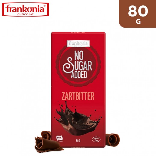 Frankonia Gluten Free No Sugar Added Dark Chocolate 80 g - delivered by Taw9eel Fast