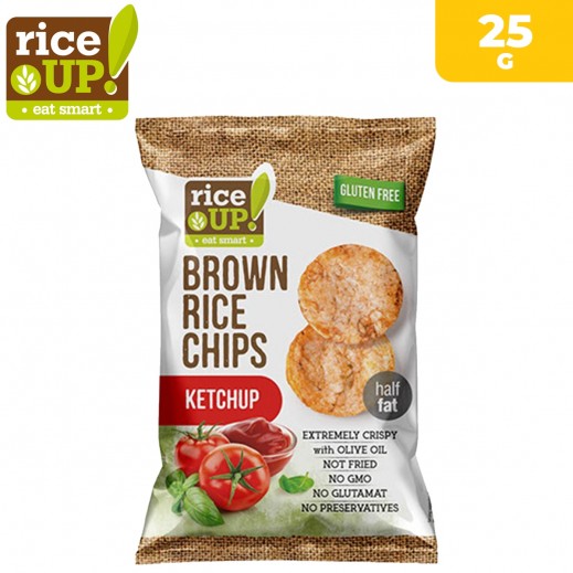 Rice Up Ketchup Brown Rice Chips (25 g) - delivered by Taw9eel Fast