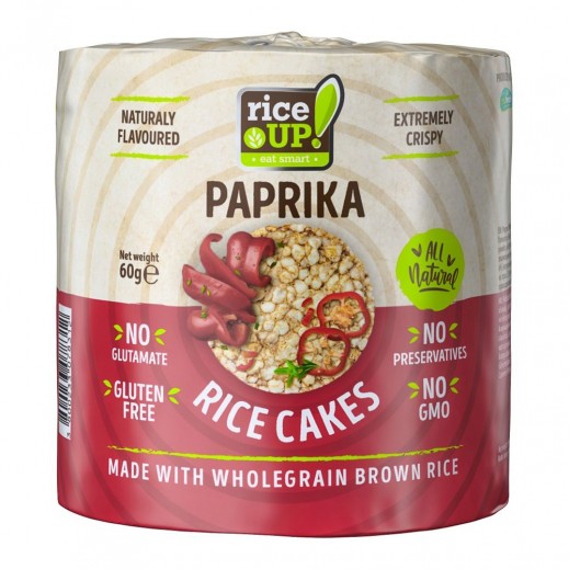 Rice Up Paprika Gluten Free Brown Rice Cakes 60g