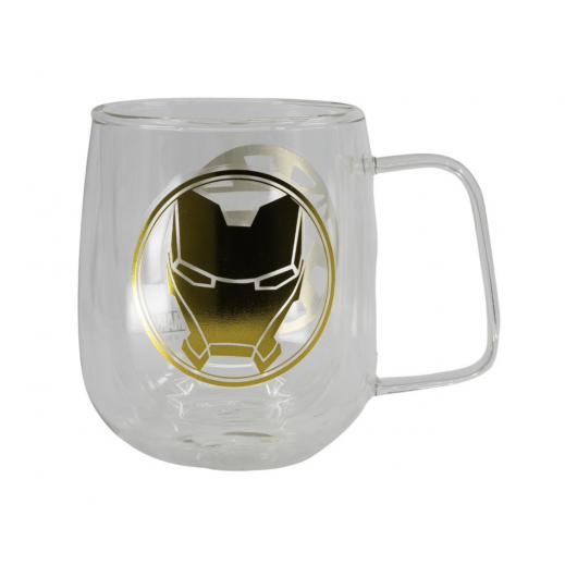 Stor Double Wall Glass Mug 290 ml Marvel Avengers