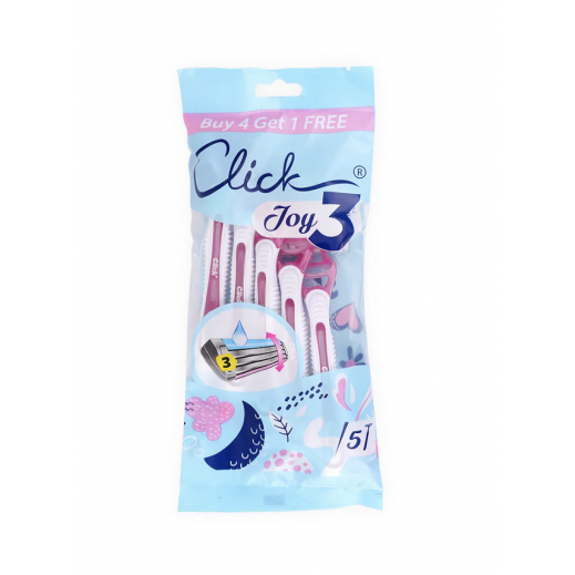 Click Joy 3 Blades 4 + 1 Pieces - delivered by Pharmazone Pharmacy - within 2 Hours