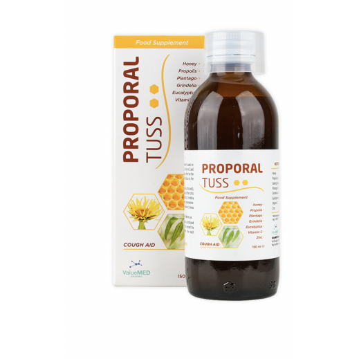 Valuemed Proporal Tuss Cough Aid 150 ml - delivered by Pharmazone Pharmacy - within 2 Hours