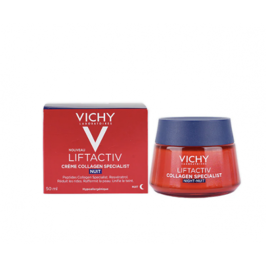 Vichy Liftactiv Collagen Specialist Night Cream 50 ml - delivered by Pharmazone Pharmacy - within 2 Hours