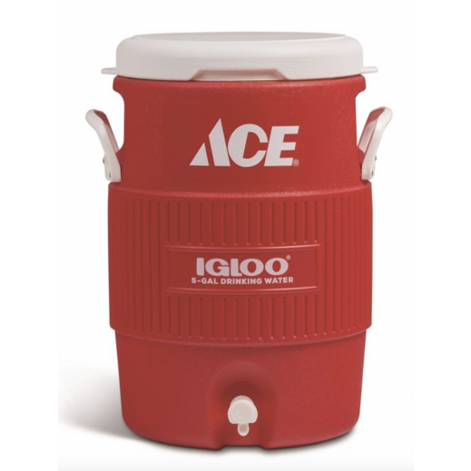 Igloo Ace Red White 5 Gallon Water Cooler - delivered by Taw9eel within 1 working day 