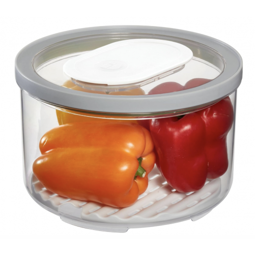 iDesign Round Produce Keeper Gray - Large - delivered by Taw9eel within 1 working day 