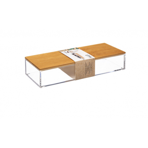 5Five Simply Smart Selena Bamboo Rectangular Storage Box - Large  - delivered by Taw9eel within 1 working day 