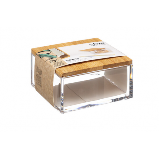 5Five Simply Smart Selena Bamboo Square Storage Box - Small - delivered by Taw9eel within 1 working day 