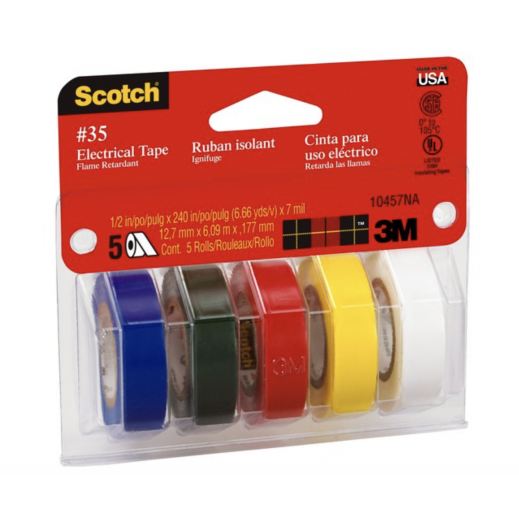 Scotch 10457 Multi-Color Electrical Marking Tape - delivered by Taw9eel within 1 working day 