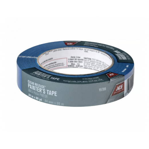 ACE Clean Release Blue Medium Strength Painter's Tape 0.94 Inch x 60 Yd - delivered by Taw9eel within 1 working day 