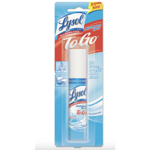 Lysol To Go Crisp Linen Scent Disinfectant Spray 1 Oz  - delivered by Taw9eel within 1 working day 