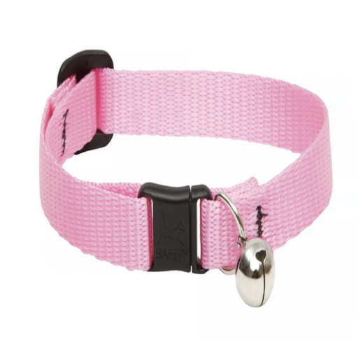 Lupine Pet Basic Solids Pink Nylon Cat Collar - delivered by Taw9eel within 1 working day 