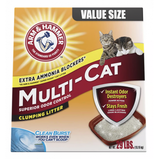 Arm & Hammer Fresh and Clean Scent Cat Litter 29 lb - delivered by Taw9eel within 1 working day 