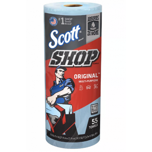 Scott Original Paper Shop Towels 9.4 x 11 Inch - 55 Towels - delivered by Taw9eel within 1 working day 