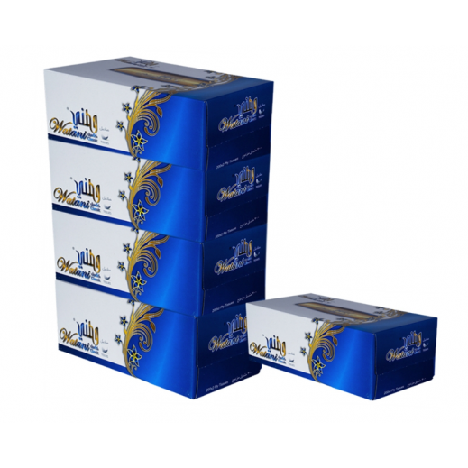 Watani Classic Facial Tissue 200 x 2 ply - 5 Boxes