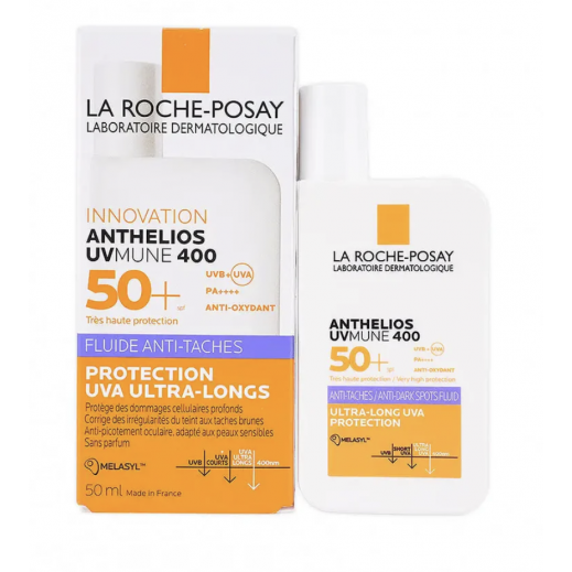 La Roche Posay Anthelios SPF 50+ Fluide Anti Taces 50Ml - delivered by The Pharmacy - within 2 Hours