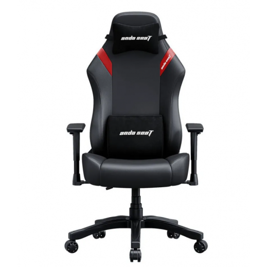 Anda Seat Luna Series Large Gaming Chair – Black & Red - delivered by Taw9eel within 2 Business Days