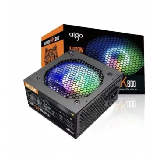 DarkFlash AK800 RGB 800W Gaming Power Supply Unit – Black  - delivered by Taw9eel within 2 Business Days