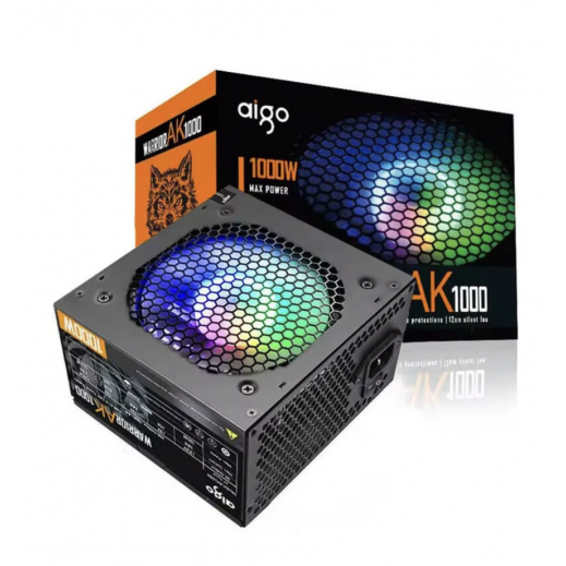 DarkFlash AK1000 1000W Non Modular Power Supply – Black  - delivered by Taw9eel within 2 Business Days