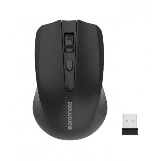 Promate 2.4GHz Wireless Ergonomic Optical Mouse