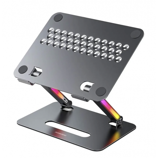 Porodo 17.3 Aluminum Laptop Stand – Gray  - delivered by Taw9eel within 2 Business Days