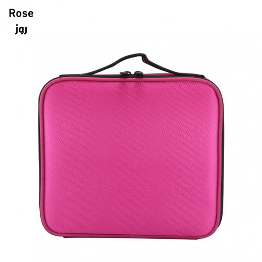Multi-Purpose Makeup Case & Cosmetic Travel Bag Organizer - Rose - delivered by Taw9eel Fast