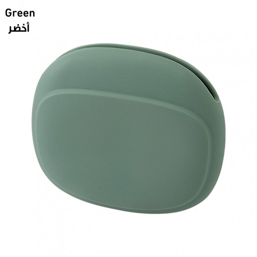 Portable Silicone Cable Organizer Pouch - Green - delivered by Taw9eel Fast
