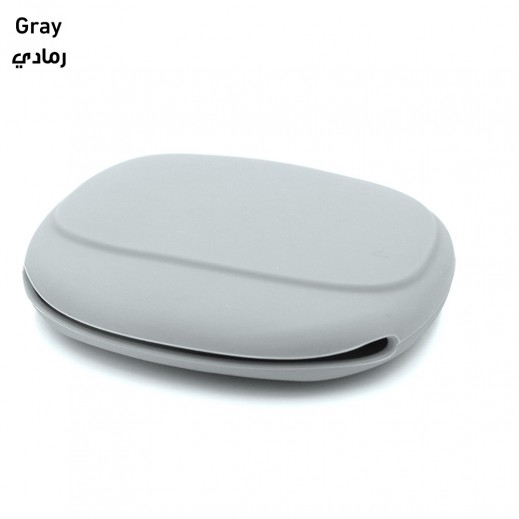 Portable Silicone Cable Organizer Pouch - Grey - delivered by Taw9eel Fast