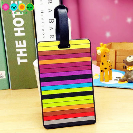 Horizontal Multicolor Luggage Tag - delivered by Taw9eel Fast