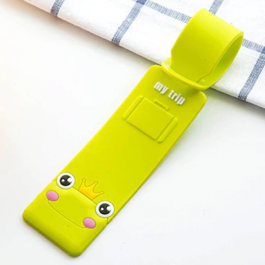 Green Frog 3D Silicone Luggage Tag