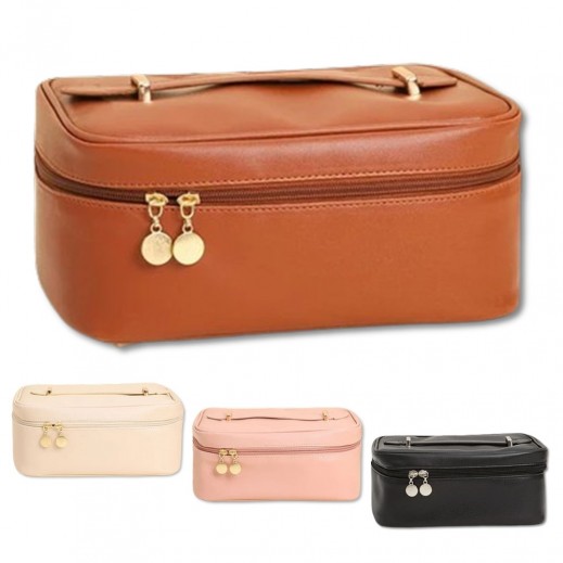 Make-Up Brushes Case & Cosmetic Travel Bag By Bagsouq Essentials - delivered by Taw9eel Fast