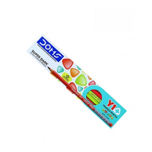 Doms Super Dark Triangle Pencils 12 Pieces