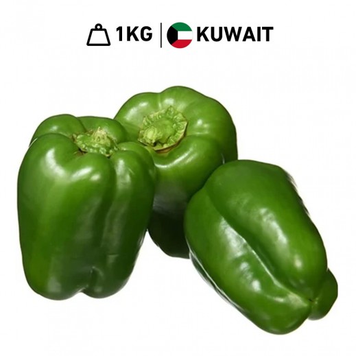 Fresh Kuwaiti Green Capsicum Al Shamiah Farm (1 kg Approx.) - delivered by Taw9eel Fast
