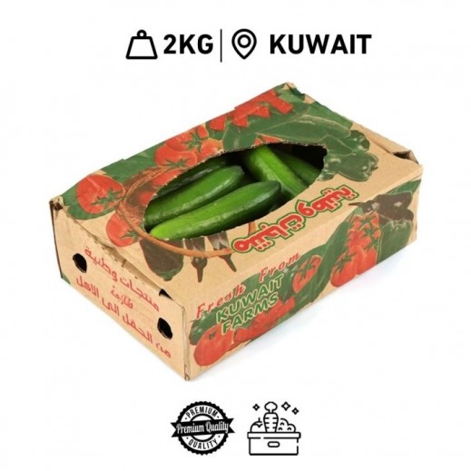 Fresh Kuwaiti Cucumbers (2 kg Approx.) - delivered by Taw9eel Fast