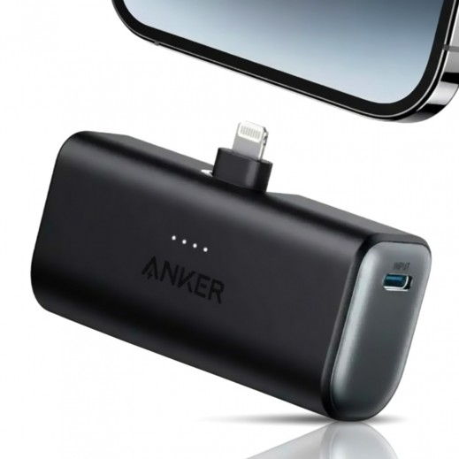 Anker 5000mAh Nano Power Bank with Lightning Dock - delivered by Taw9eel Fast