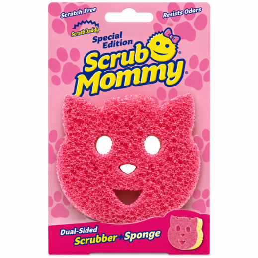 Scrub Mommy Pets Special Edition Pink Cat Cleaning Sponge