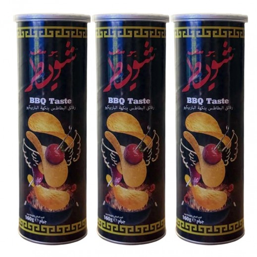 Showaiter Chips Barbecue 3 x 160 g